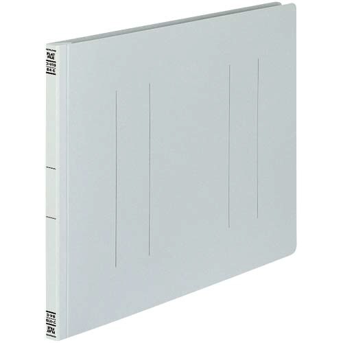 フラットファイルV樹脂とじ具 B4横 灰 10冊