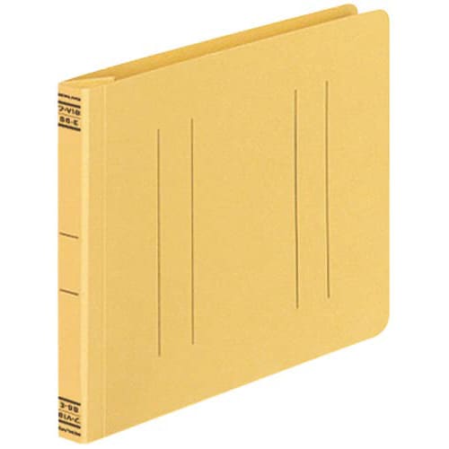 フラットファイルV樹脂とじ具 B6横 黄 10冊
