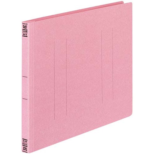 フラットファイルV樹脂とじ具 A4横 桃 10冊