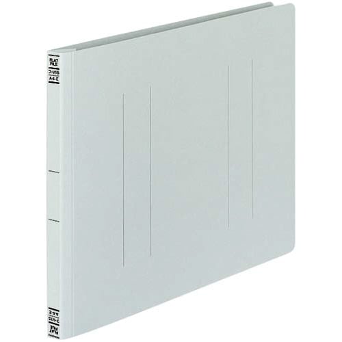フラットファイルV樹脂とじ具 A4横 灰 10冊