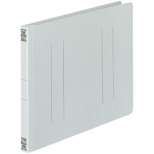 フラットファイルV樹脂とじ具 B5横 灰 10冊