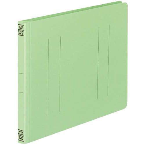 フラットファイルV樹脂とじ具 B5横 緑 10冊