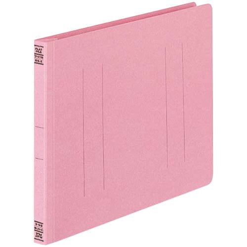 フラットファイルV樹脂とじ具 B5横 桃 10冊