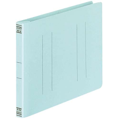 フラットファイルV樹脂とじ具 A5横 青 10冊