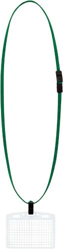 ネックストラップ名札<アイドプラス> 緑 50個