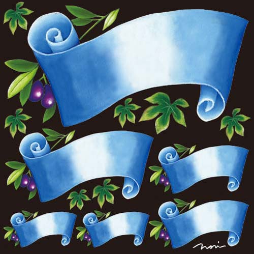 デコレーションシール タイトル無地4924