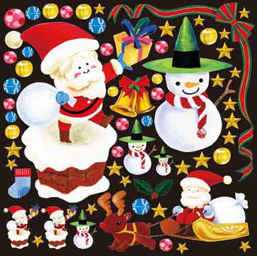 デコレーションシール クリスマス4938