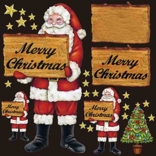 デコレーションシール クリスマス6348