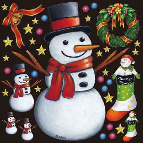 デコレーションシール クリスマス6350