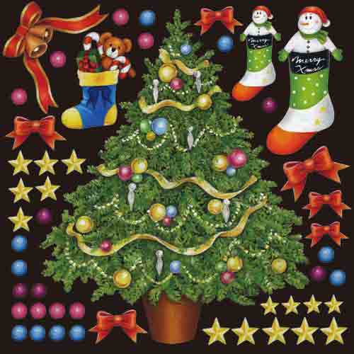 デコレーションシール クリスマス6351