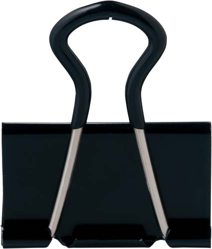 手が痛くなりにくいダブルクリップ 黒 大100個入