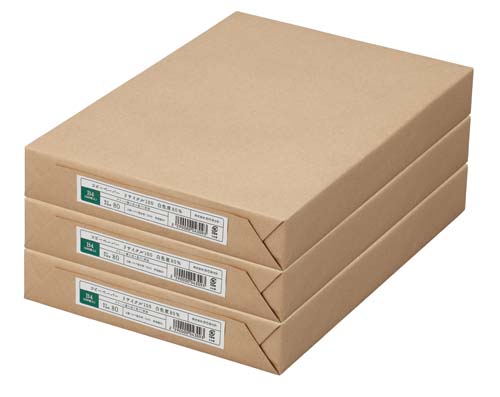 リサイクル100白色度80% B4 500枚×3冊