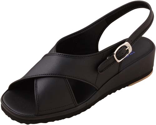 クロスサンダル ブラック 25