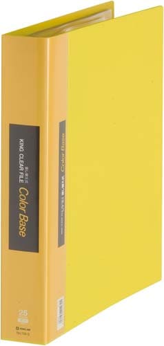 カラーベース差替式 A4縦30穴背幅49mm黄5冊