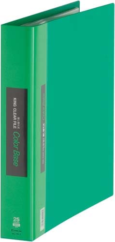 カラーベース差替式 A4縦30穴背幅49mm緑5冊