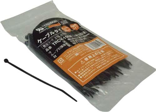 ケーブルタイ幅3.6×150 最大結束φ39耐侯性