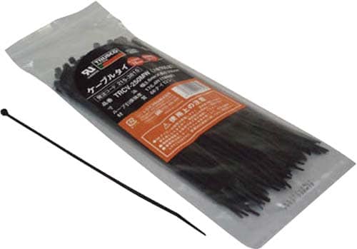 ケーブルタイ幅3.6×250 最大結束φ74耐侯性