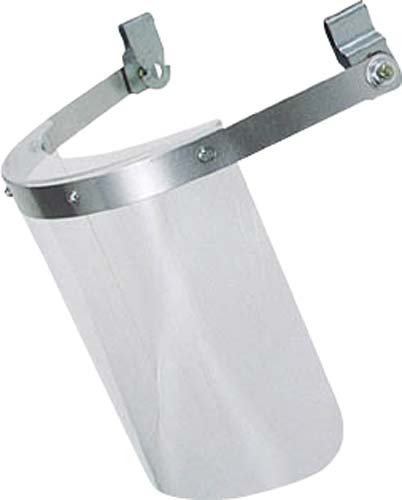 ヘルメット取付け型防災面 透明