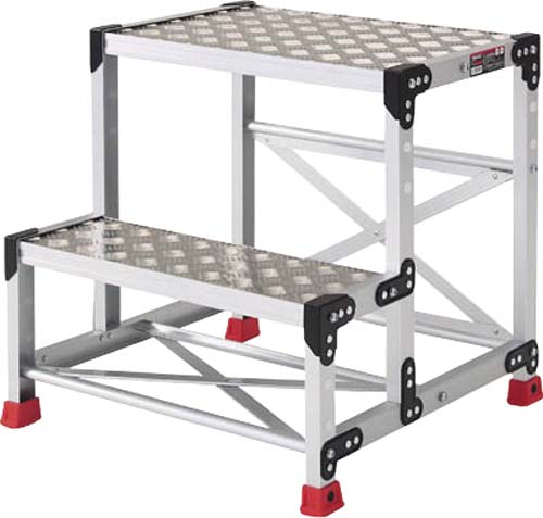 アルミ合金製作業台縞鋼板 500×400×600