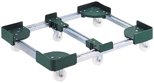 伸縮式コンテナ台車6輪型 300×600mm