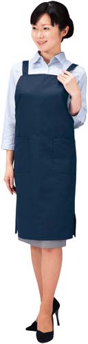 OAエプロン エコタイプ ネイビー
