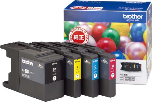 純正インク大容量 LC17−4PK 4色×2セット