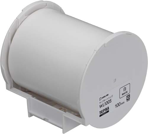 テプラ グランド 専用テープ 100mm 白ラベル