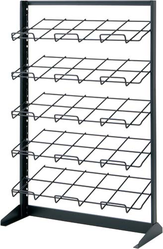 マガジンラック平置タイプ5段 幅700 ブラック