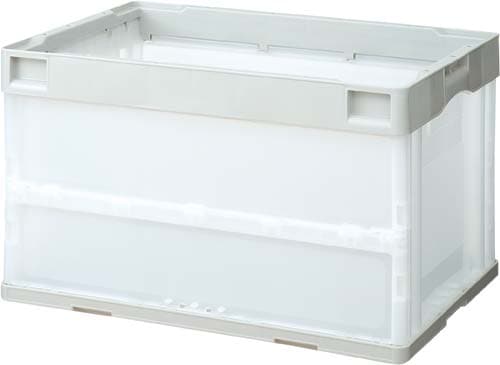 折りたたみコンテナ フタなし 50Lグレー15個入