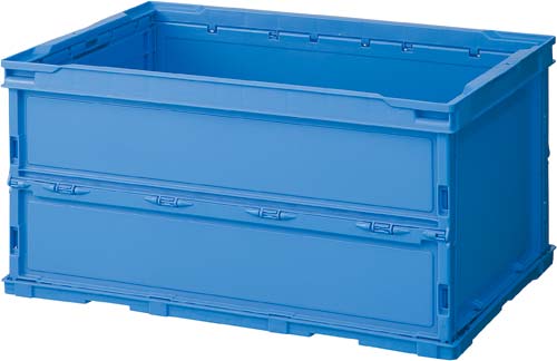 薄型軽量オリコン 40L フタなし ブルー