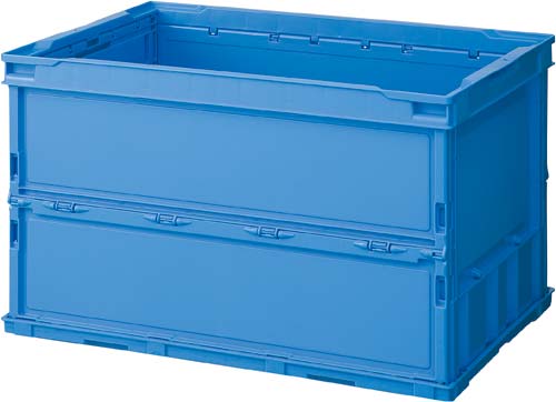 薄型軽量オリコン 50L フタなし ブルー 10個