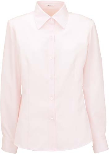 フルダルピケ 長袖ブラウス ピンク 11号