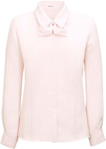 フルダルピケ 長袖ブラウス ピンク 9号