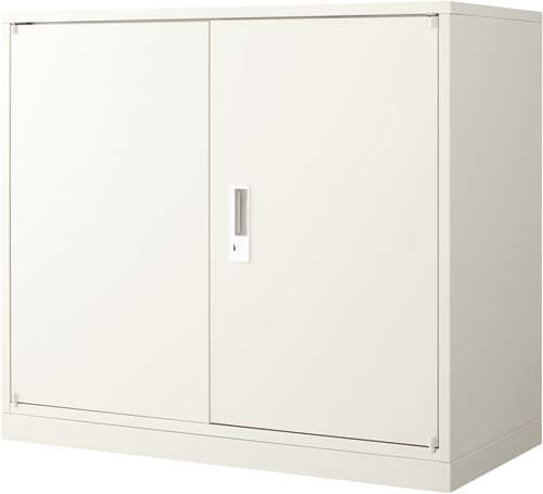 マスターA4判スチール書庫 下置用2段 両開き