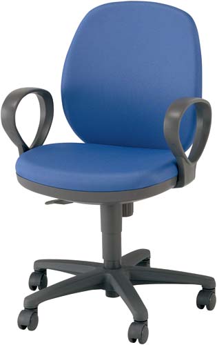 メディックスチェア2 肘付 ブルー 4脚以上