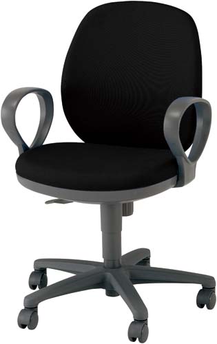 メディックスチェア2 肘付 ブラック 4脚以上
