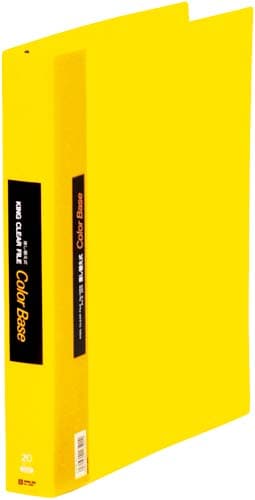 カラーベース差替式黄A4縦背幅40mm30穴3冊
