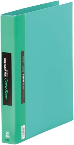 カラーベース差替式緑A4縦背幅40mm30穴3冊