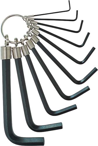 六角棒スパナ リング付 10本組