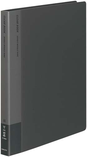 クリヤーブック替紙式濃灰A4縦背幅27mm10冊