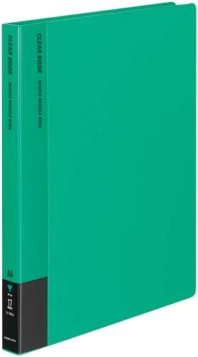クリヤーブック替紙式緑A4縦背幅27mm10冊