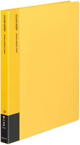 クリヤーブック替紙式黄A4縦背幅27mm10冊