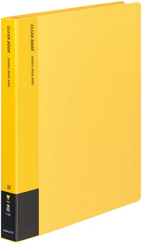 クリヤーブック替紙式 黄 A4縦背幅33mm4冊