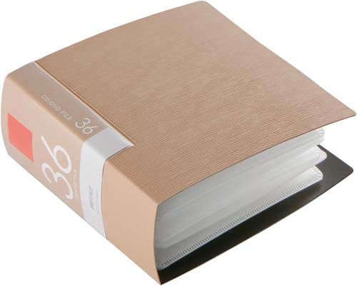 CD/DVD ファイルブック 36枚収納ベージュ