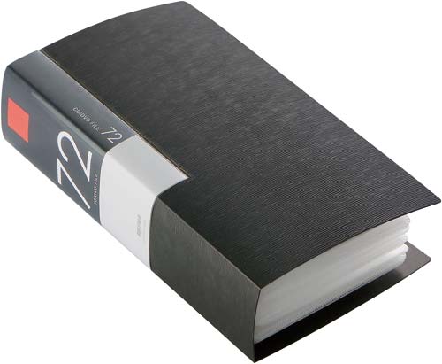 CD/DVD ファイルブック 72枚収納ブラック