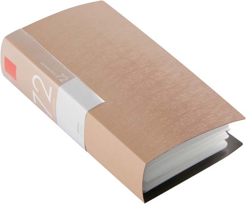 CD/DVD ファイルブック 72枚収納ベージュ