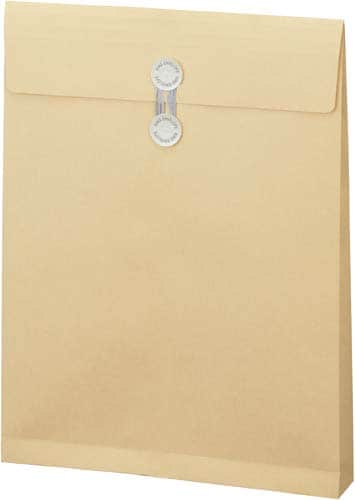 マチハトメ付クラフト封筒 角2 120g 10枚