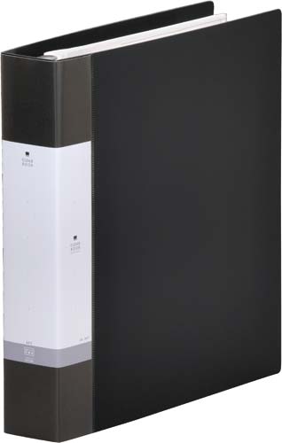 クリヤーブック交換式 黒 A4縦背幅55mm