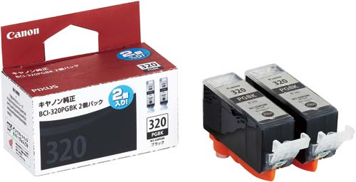 純正インク BCI−320PGBK ブラック×2