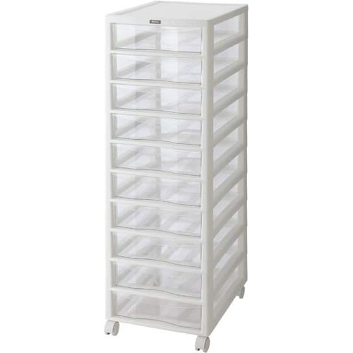 フロアケース アプロス B4 深型10段 白